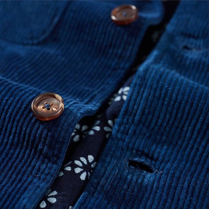 Classic Indigo Corduroy Utility Jacket view 1