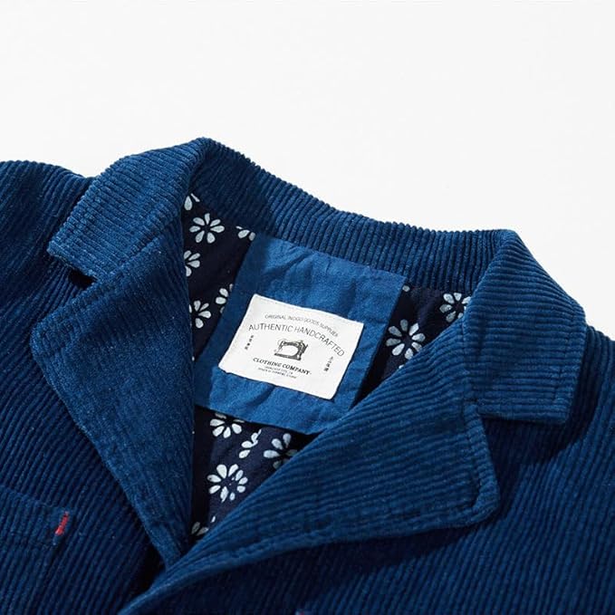 Classic Indigo Corduroy Utility Jacket view 2