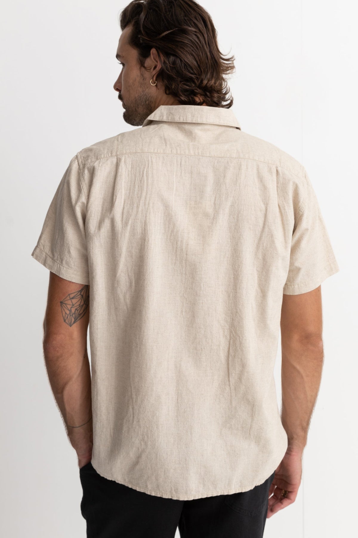 Classic Linen Short-Sleeve Shirt view 6