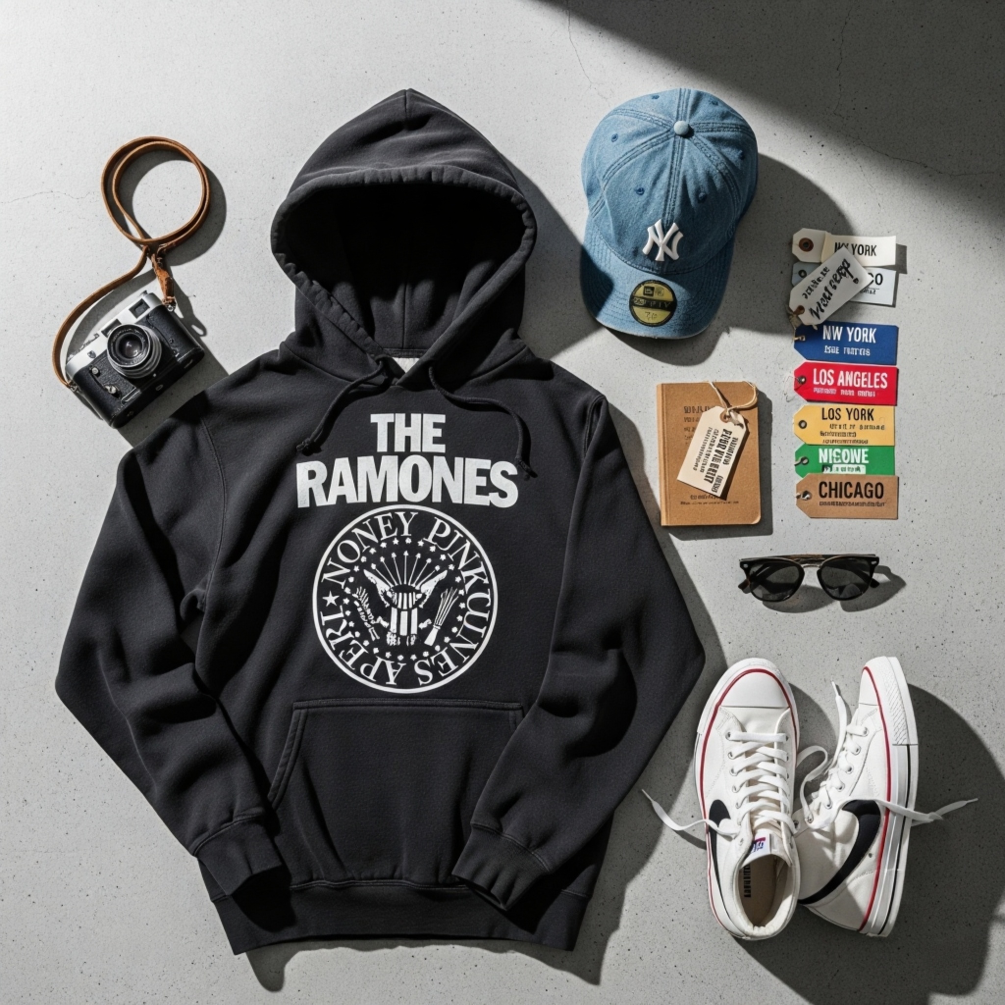 Brand story collage representing US streetwear culture
